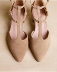 Women Mary Jane Arianna Straps Heels Beige Polín Et Moi - 5