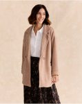 Women Maternity Taupe Carina Fur Coat Polín Et Moi - 1