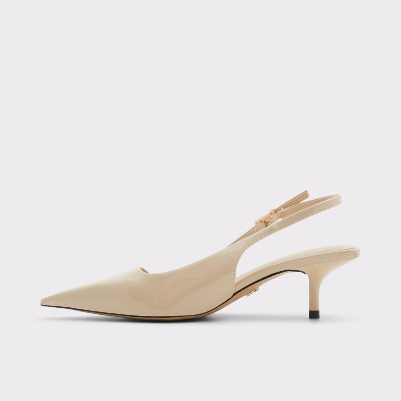Women Medium Beige Heels Aldo Josita Medium Beige Women's Kitten Heels - 3