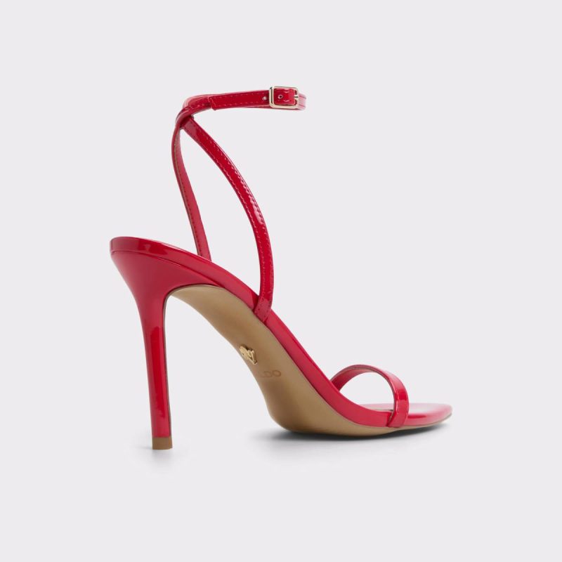 Women Medium Red Tulipa Medium Red Women's Strappy Sandals Aldo Heels - 2