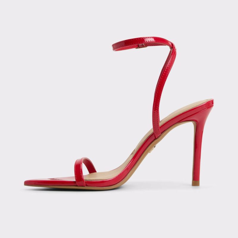 Women Medium Red Tulipa Medium Red Women's Strappy Sandals Aldo Heels - 3