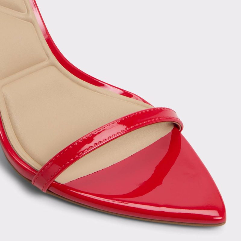 Women Medium Red Tulipa Medium Red Women's Strappy Sandals Aldo Heels - 5