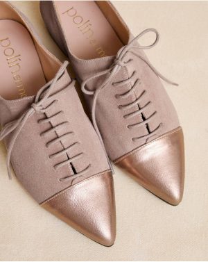 Women Nude Moneria Lace-Up Shoe Footwear Polín Et Moi - 1