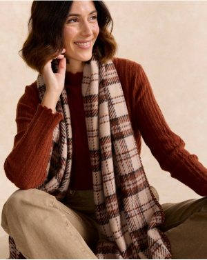 Women Other Brown Pizzina Scottish Scarf Polín Et Moi - 1
