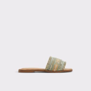 Women Other Green Sandals Aldo Nalani Other Green Women's Flat Sandals - 1