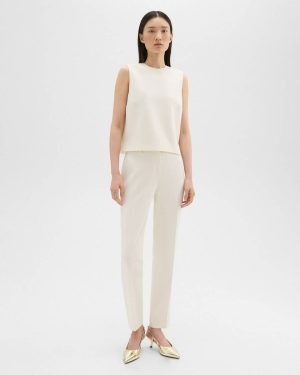 Women Pants Theory Rice Treeca Full Length Pant In Admiral Crepe - 1