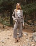 Women Polín Et Moi Bimba Suit Pants Brown Bottoms - 1