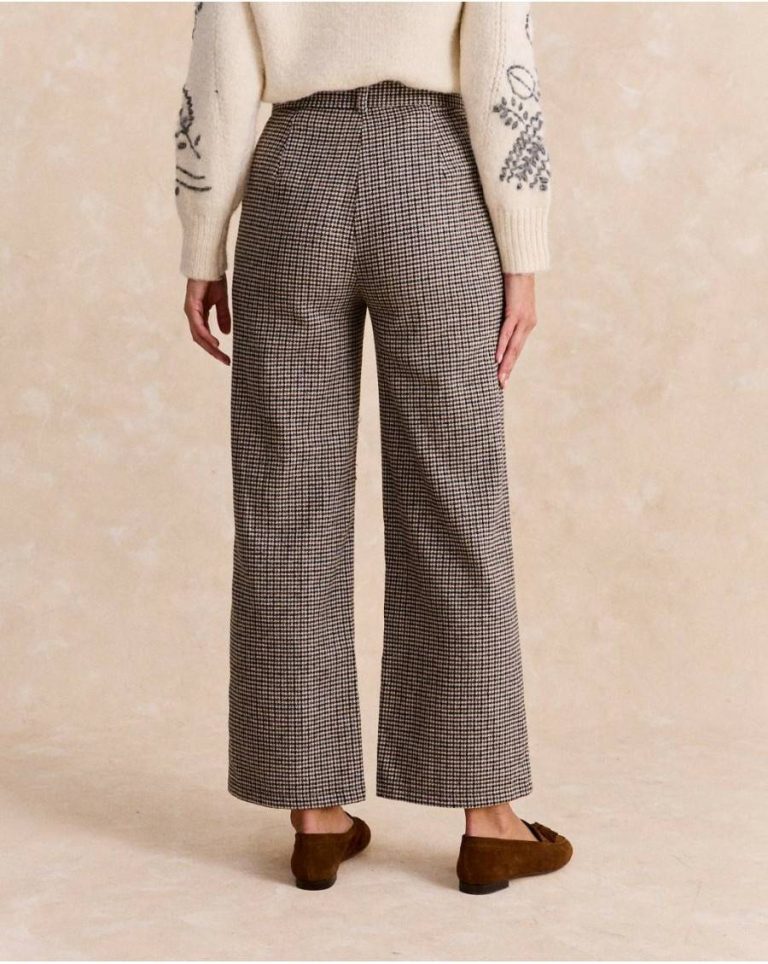 Women Polín Et Moi Bimba Suit Pants Brown Bottoms - 3