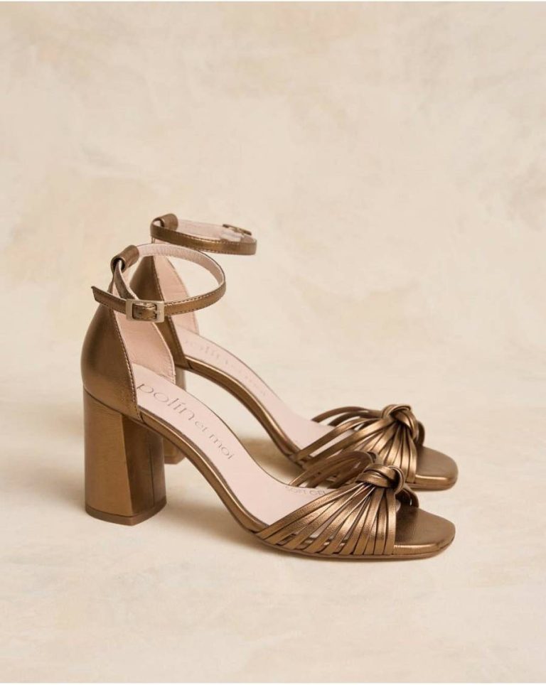 Women Polín Et Moi Lula Knot Sandal Sandals Bronze - 1