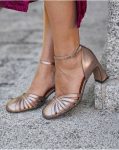 Women Priscela Heel Shoe Heels Polín Et Moi Bronze - 1