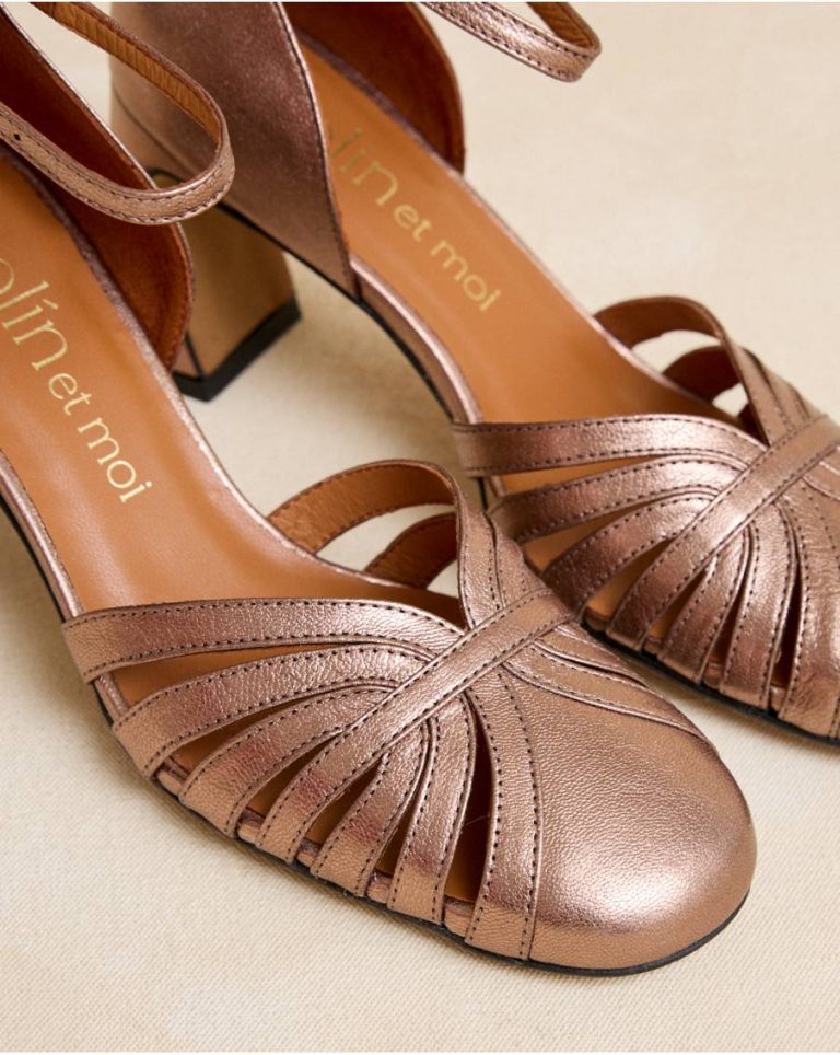 Women Priscela Heel Shoe Heels Polín Et Moi Bronze - 4