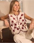 Women Raw Zelinda Print Vest Blazer And Jackets Polín Et Moi - 1