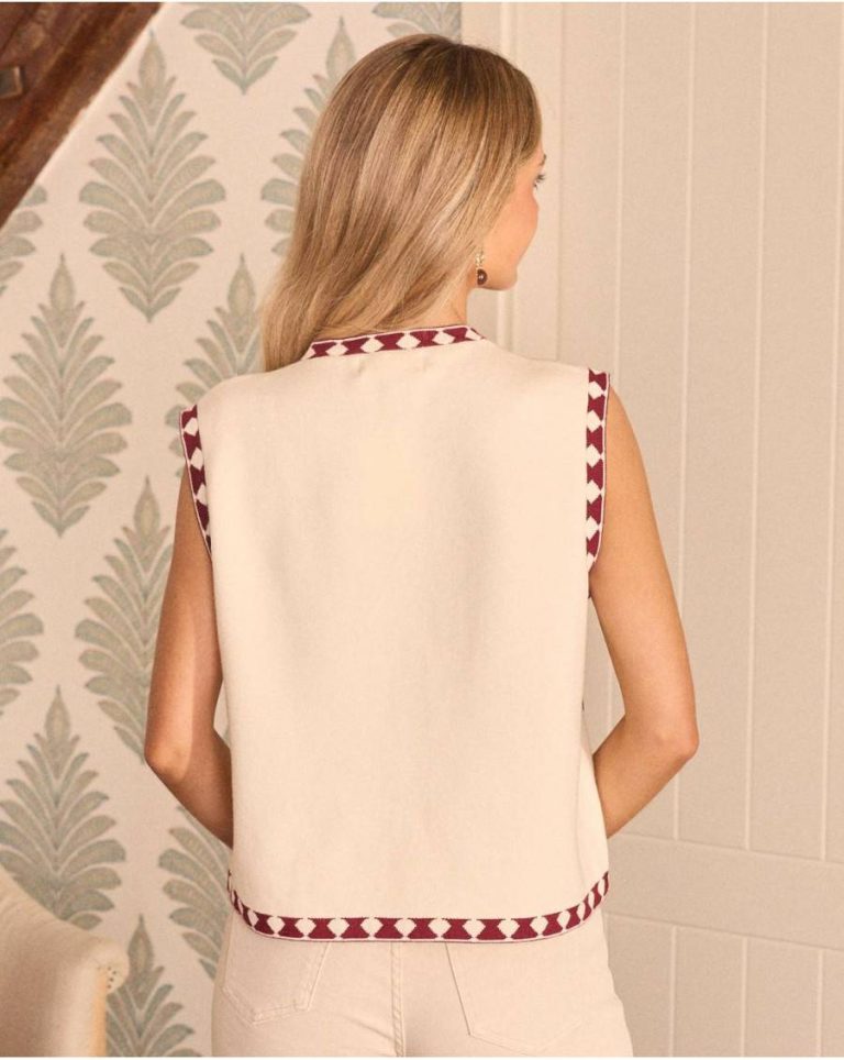 Women Raw Zelinda Print Vest Blazer And Jackets Polín Et Moi - 5