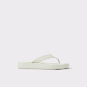Women Sandals Grettle White/Bone Women's Flat Sandals White/Bone Aldo - 1