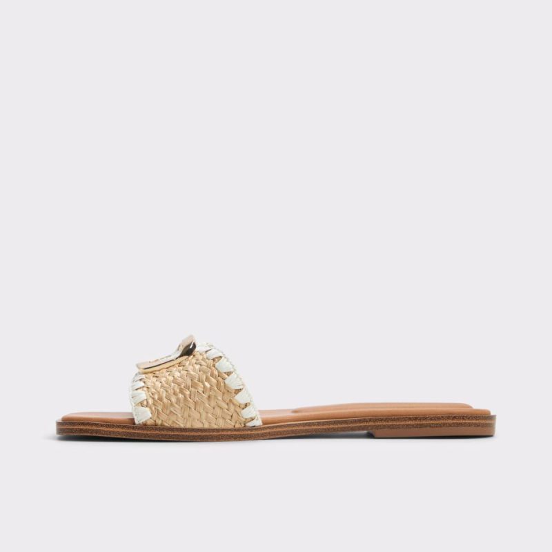 Women Sandals Open Natural Aldo Tidella Open Natural Women's Flat Sandals - 3