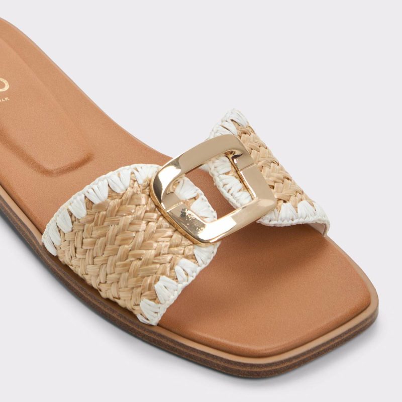 Women Sandals Open Natural Aldo Tidella Open Natural Women's Flat Sandals - 5