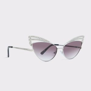 Women Silver Cantbringmedown Silver Women's Cat Eye Sunglasses Aldo - 1