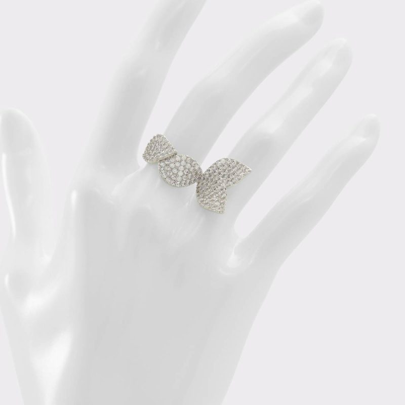 Women Silver/Clear Multi Jewelry Aldo Celenring Silver/Clear Multi Women's Rings - 2