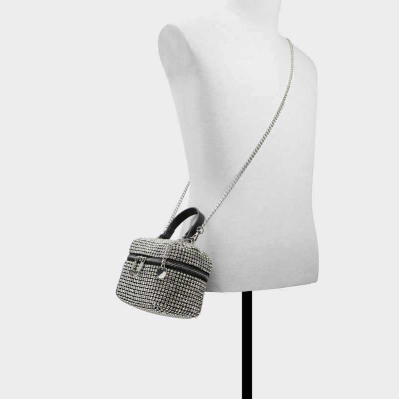 Women Silver/Clear Multi Teeax Silver/Clear Multi Women's Top Handle Bags Aldo Top Handle Bags - 4