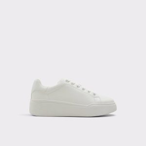 Women Sneakers Aldo Halerenna White Combo Synthetic Smooth Women's Low Top Sneakers White Combo Synthetic Smooth - 1
