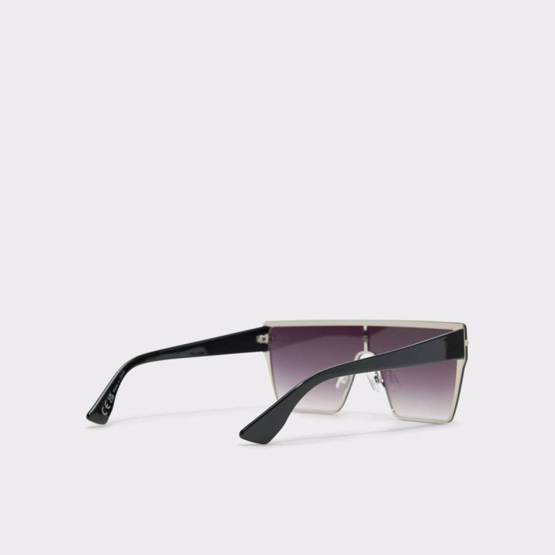 Women Sunglasses Aldo Black/Silver Multi Gavenany Black/Silver Multi Women's Shield - 3