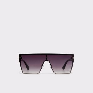 Women Sunglasses Aldo Black/Silver Multi Gavenany Black/Silver Multi Women's Shield - 1