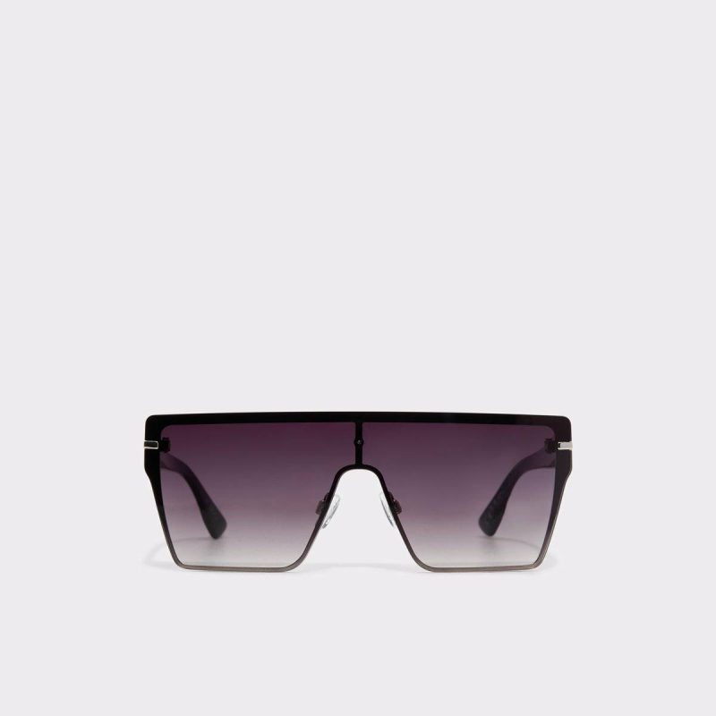Women Sunglasses Aldo Black/Silver Multi Gavenany Black/Silver Multi Women's Shield - 1