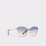 Women Sunglasses Gold Aldo Lukianx Gold Women's Statement Sunglasses - 2