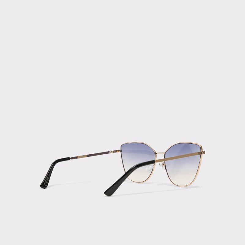 Women Sunglasses Gold Aldo Lukianx Gold Women's Statement Sunglasses - 3