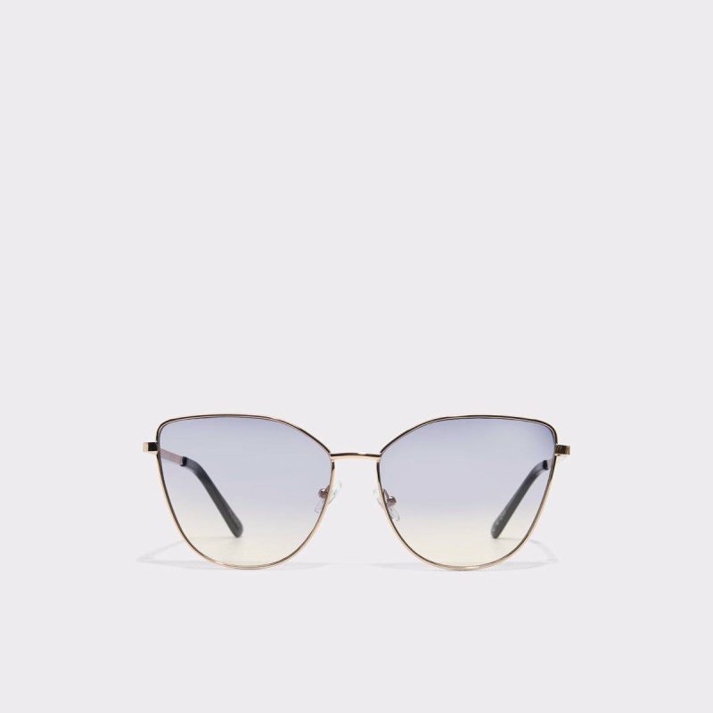 Women Sunglasses Gold Aldo Lukianx Gold Women's Statement Sunglasses - 1