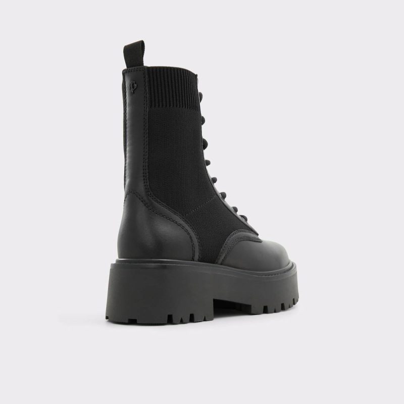 Women Talaleryknit Black Women's Combat Boots Black Boots Aldo - 2