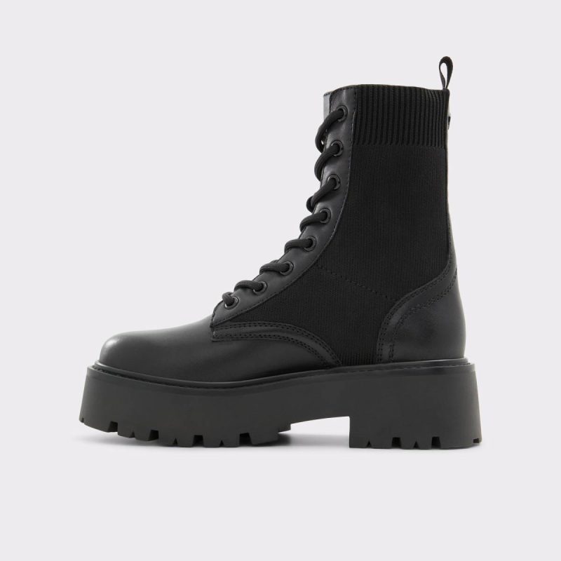 Women Talaleryknit Black Women's Combat Boots Black Boots Aldo - 3