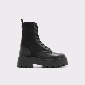 Women Talaleryknit Black Women's Combat Boots Black Boots Aldo - 1