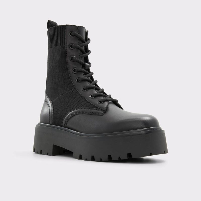 Women Talaleryknit Black Women's Combat Boots Black Boots Aldo - 4