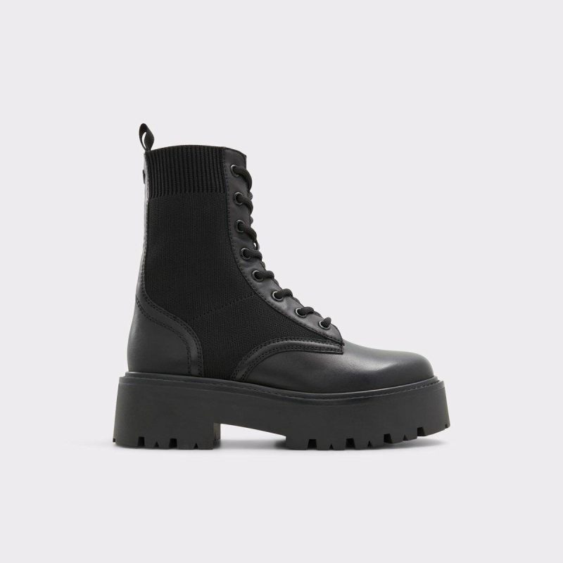 Women Talaleryknit Black Women's Combat Boots Black Boots Aldo - 1