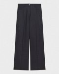 Women Theory Pants Charcoal Melange Straight-Leg 5-Pocket Pant In Stretch Flannel - 5