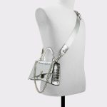 Women Top Handle Bags Aldo Lucenaax Silver Women's Top Handle Bags Silver - 4