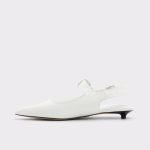 Women White Heels Aldo Kellya White Women's Slingbacks - 4