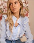 Yaritza Embroidery Blouse Polín Et Moi Women Blouses And Shirts Celestial - 4