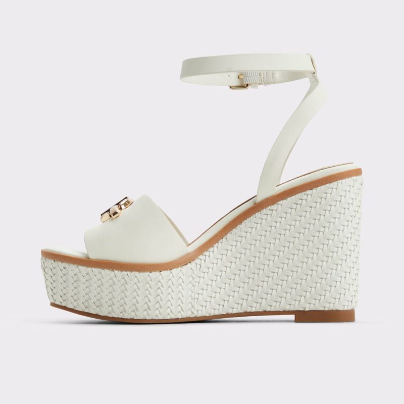 Ybylin White Women's Wedges Sandals Aldo White Women - 3