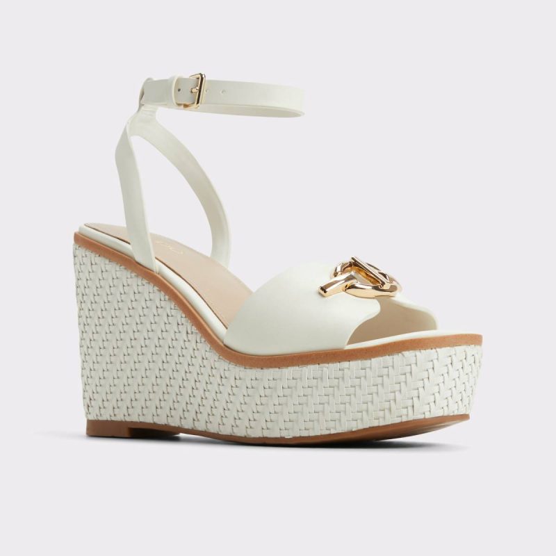 Ybylin White Women's Wedges Sandals Aldo White Women - 4