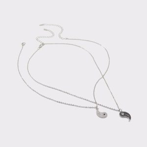 Yintomyyang Black/Silver Multi Women's Necklaces Jewelry Women Black/Silver Multi Aldo - 1