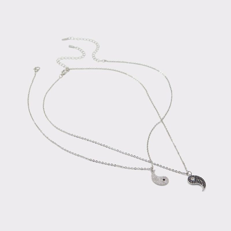 Yintomyyang Black/Silver Multi Women's Necklaces Jewelry Women Black/Silver Multi Aldo - 1