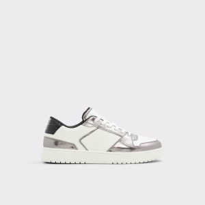 Zethan_Se Silver Men's Sneakers Men Aldo Silver Sneakers - 1
