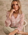 Zule Print Blouse Women Raw Polín Et Moi Blouses And Shirts - 3