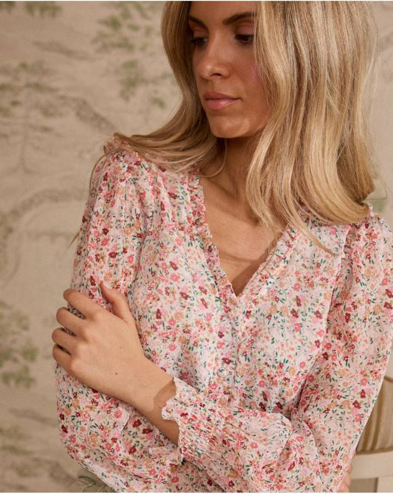 Zule Print Blouse Women Raw Polín Et Moi Blouses And Shirts - 4
