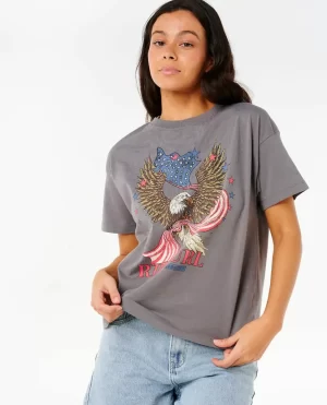 4Th Of July Relaxed Tee Rip Curl Women Tees & Tanks - 1