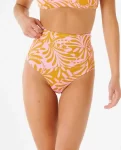 Afterglow High Waist Cheeky Bottom Women Rip Curl Bikini Bottoms - 1