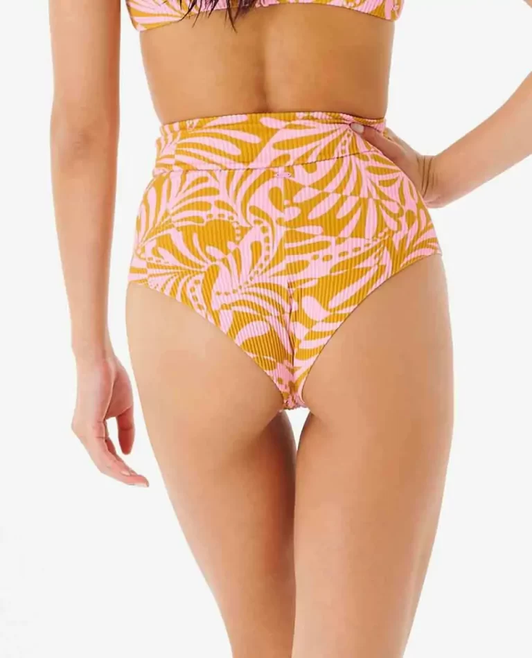 Afterglow High Waist Cheeky Bottom Women Rip Curl Bikini Bottoms - 3