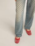 Amy Ballet Flats In Red Nappa Leather With Silver Colored Studs Women Loafers & Ballerinas Golden Goose - 3
